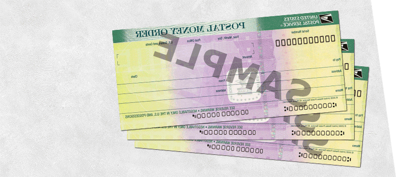 Image of a sample money order.